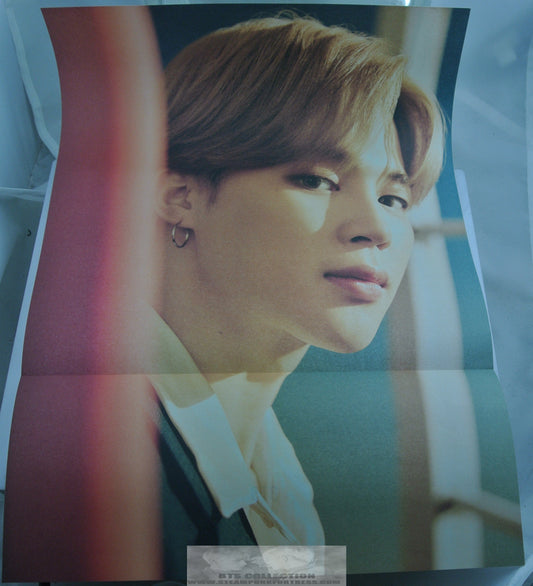 BTS JIMIN PARK FOLDED POSTER CLOSE COLOR 11.75" X 16.5" HYBE INSIGHT LIMITED EDITION OFFICIAL MERCHANDISE