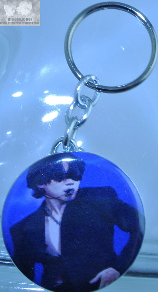 BTS BUTTON KEYCHAIN KEYRING PARK JIMIN PERMISSION TO DANCE FAKE LOVE KEY CHAIN RING