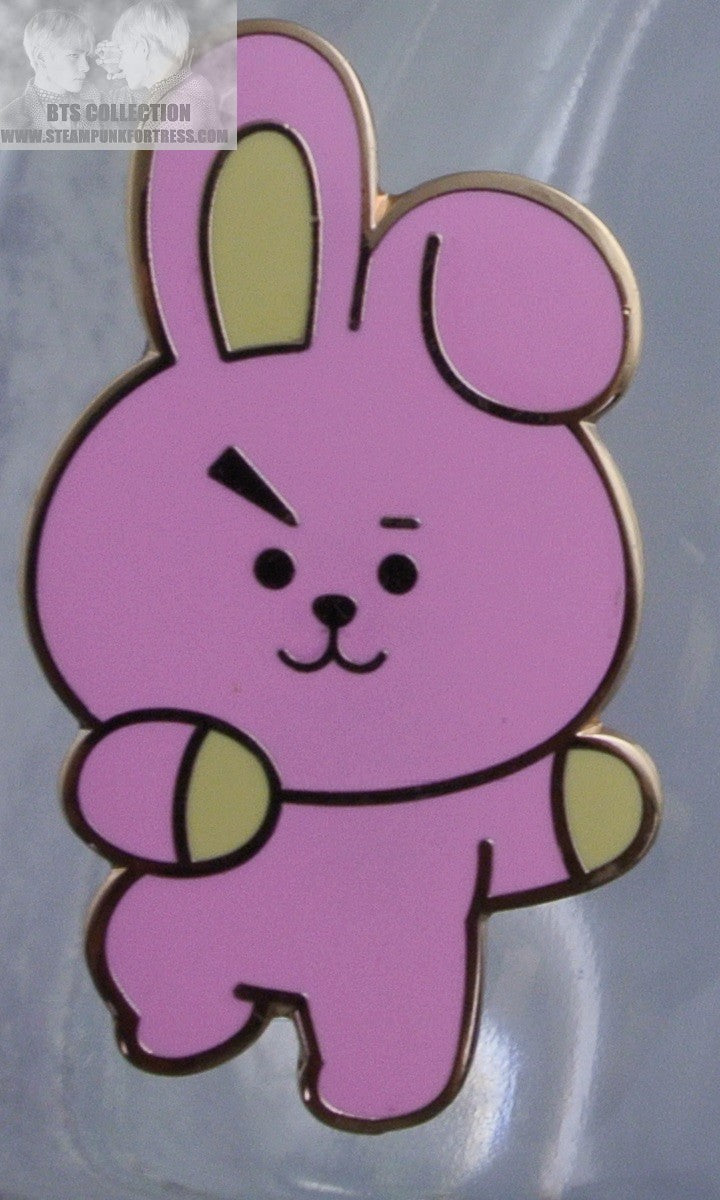 BTS ENAMEL PIN BT21 COOKY OFFICIAL RUNNING V JUNGKOOK JIMIN JIN RM J-HOPE  SUGA