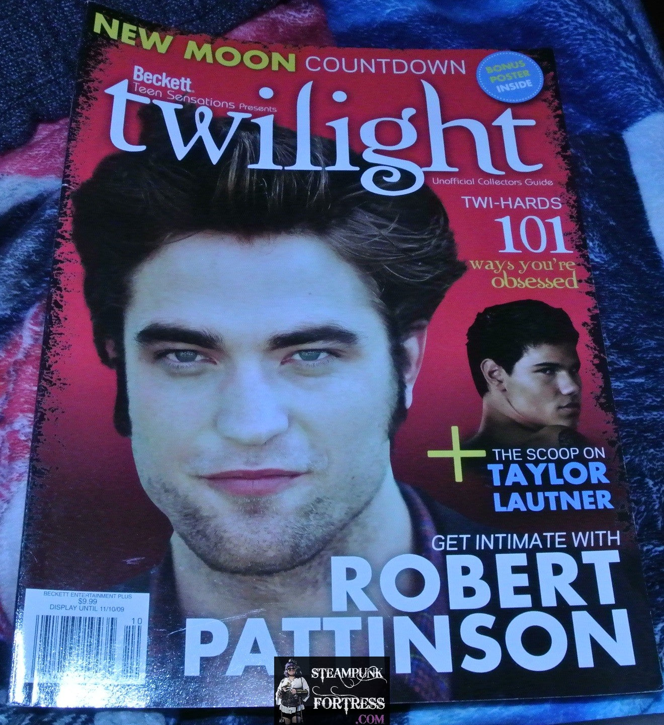 BECKETT NEW MOON MAGAZINE TWILIGHT ROBERT PATTINSON KRISTEN STEWART TAYLOR LAUTNER