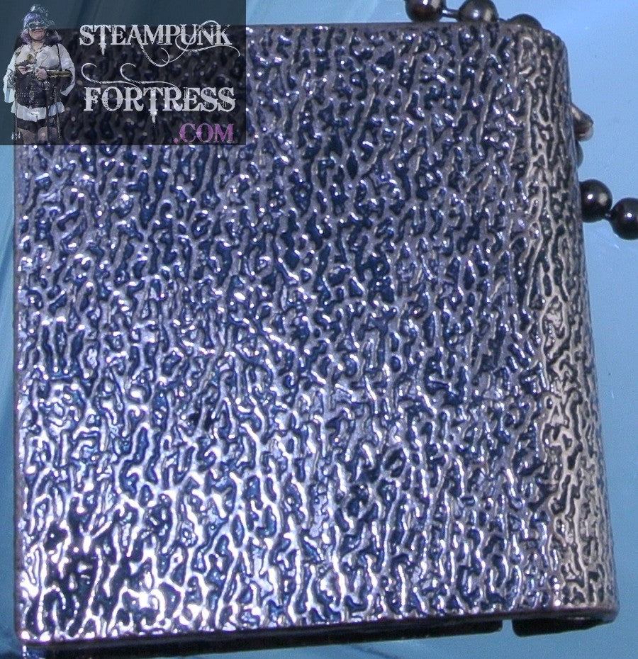 COPPER BRIGHT NECKLACE PROPELLER THAT SPINS BOOK LOCKET THAT OPENS STARR WILDE STEAMPUNK FORTRESS