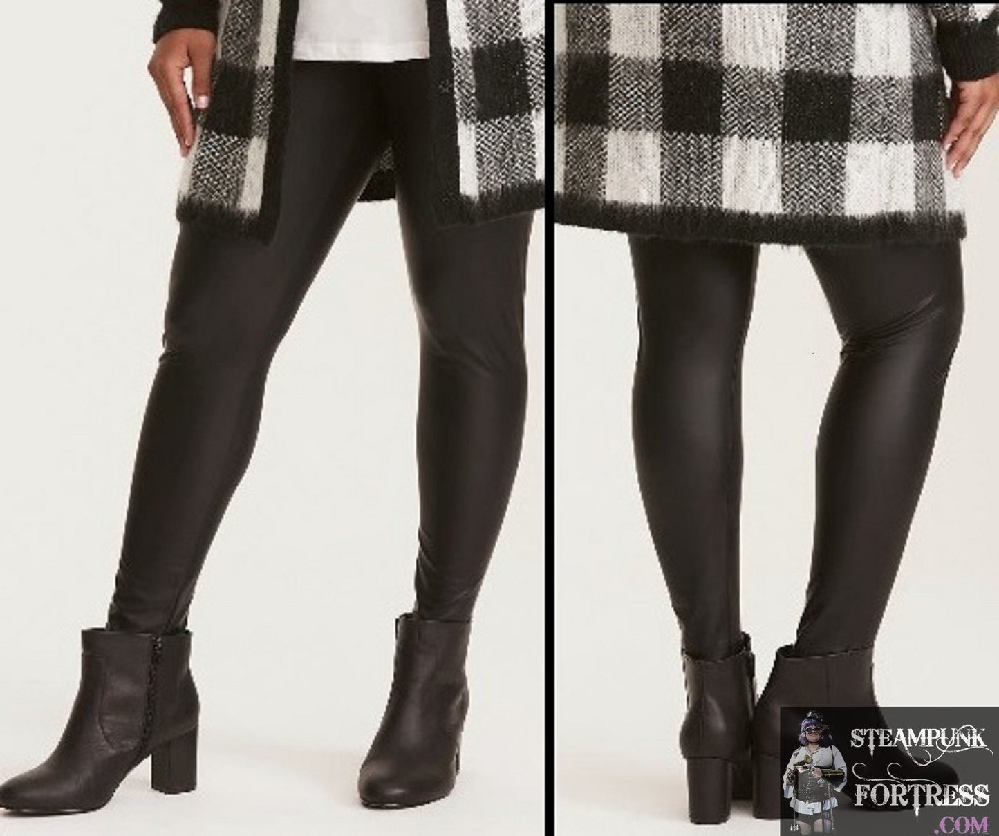 BLACK FAUX LEATHER LEGGINGS TORRID XL SIZE SZ 1 PLUS NEW WITH TAGS 80S COSPLAY COSTUME HALLOWEEN- MASS PRODUCED