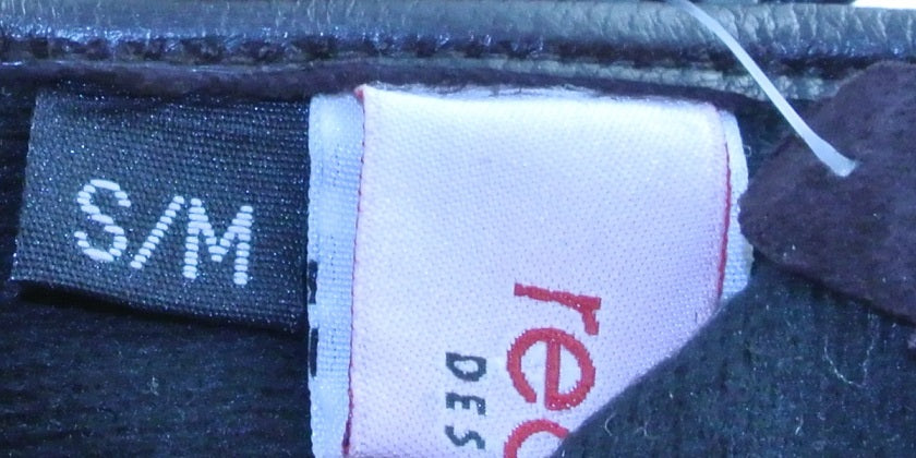 NEW DARK BROWN NEARLY BLACK LEATHER GLOVES SMALL MEDIUM REDFISH - MASS PRODUCED