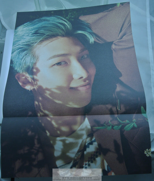 BTS RM KIM NAMJOON FOLDED POSTER CLOSE COLOR 11.75" X 16.5" HYBE INSIGHT LIMITED EDITION OFFICIAL MERCHANDISE