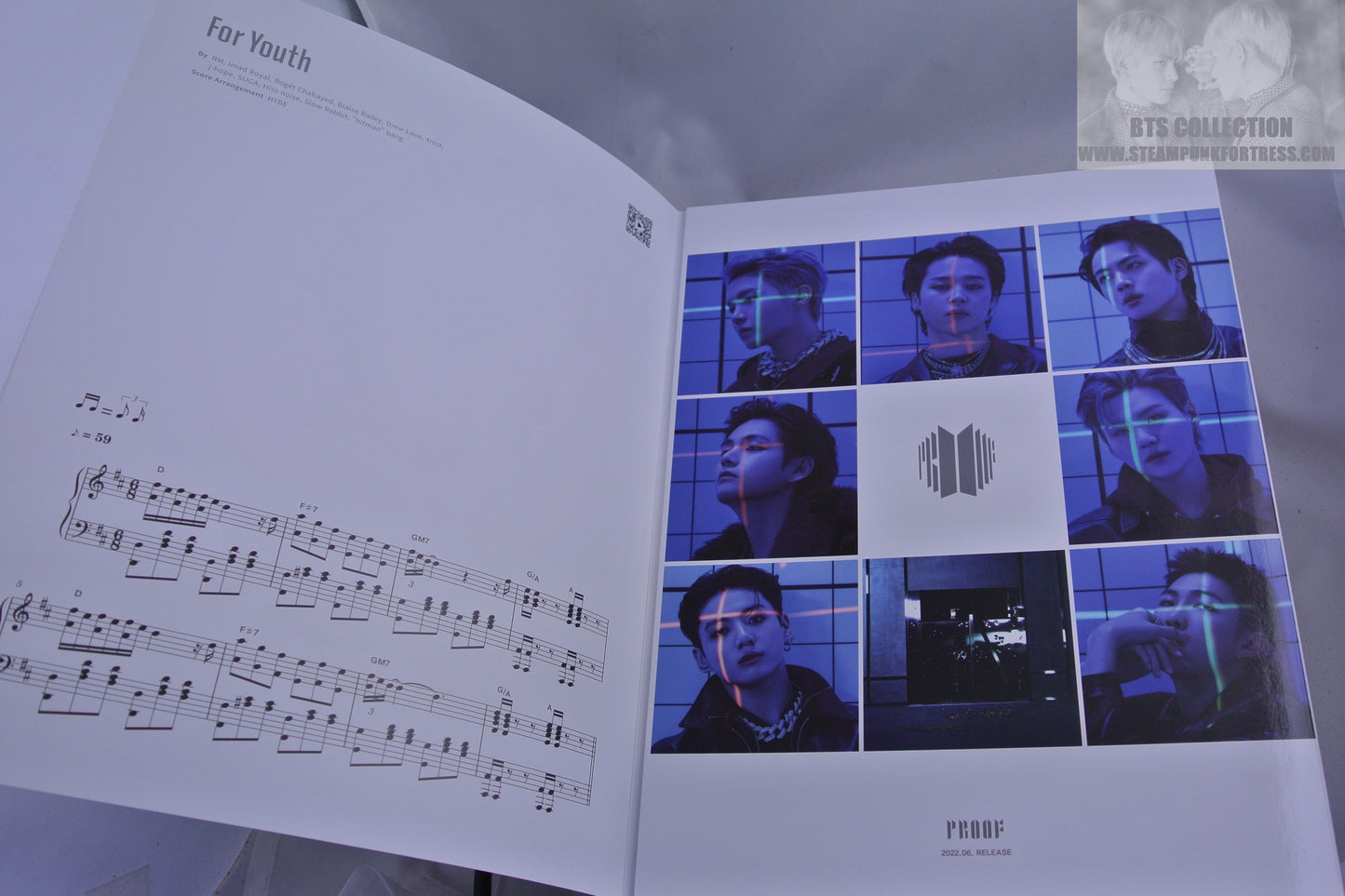BTS FOR YOUTH PIANO SHEET MUSIC ANTHOLOGY #4 V JUNGKOOK JIMIN RM SUGA J-HOPE JIN NEW OFFICIAL MERCHANDISE