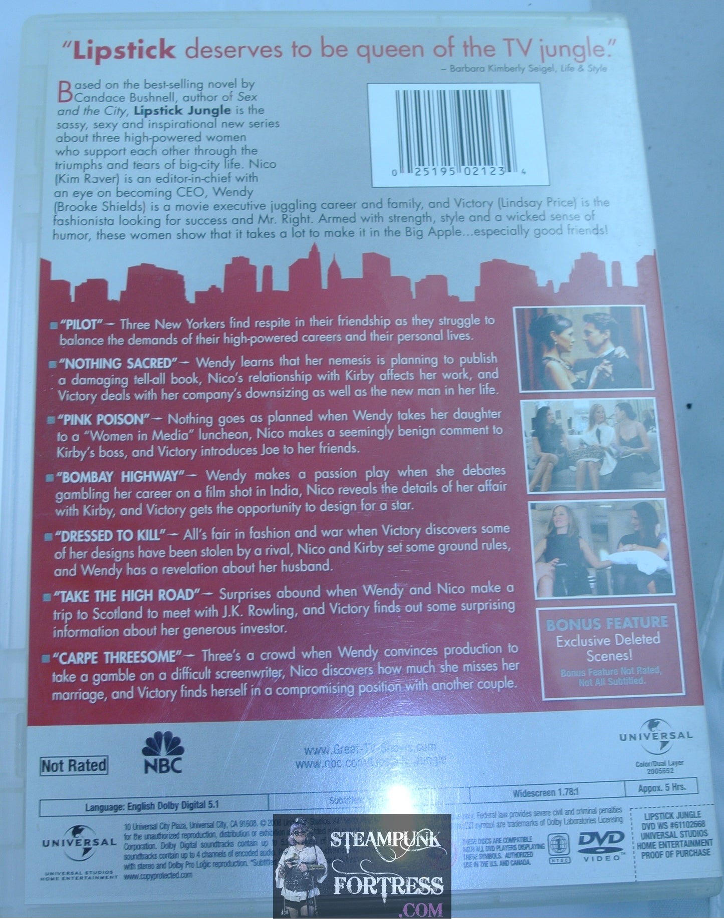 LIPSTICK JUNGLE BUNDLE DVDS SEASON 1 & 2 BROOKE SHIELDS LINDSAY PRICE KIM RAVER GOOD - MASS PRODUCED