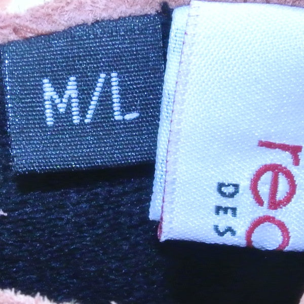 NEW DUSTY ROSE PINK SUEDE LEATHER GLOVES BLACK X DETAILS MEDIUM LARGE REDFISH - MASS PRODUCED