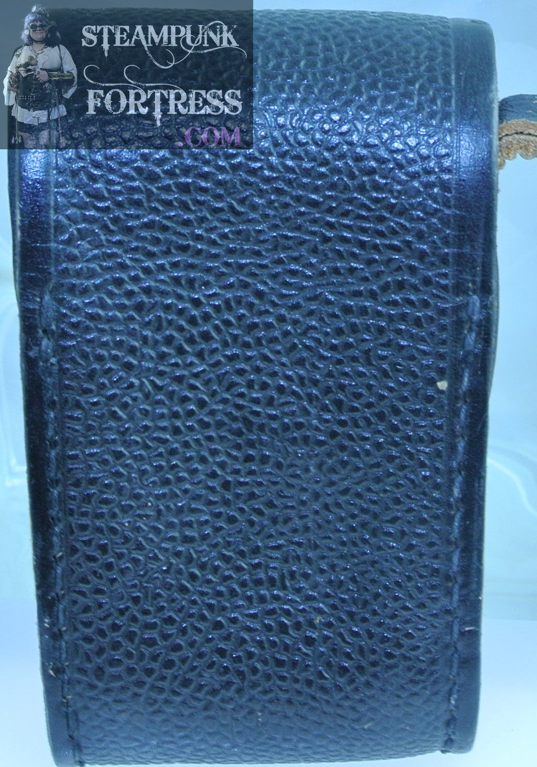 BLACK SMALL LEATHER BRASS LION DOOR KNOCKER BAG STARR WILDE STEAMPUNK FORTRESS COSPLAY COSTUME