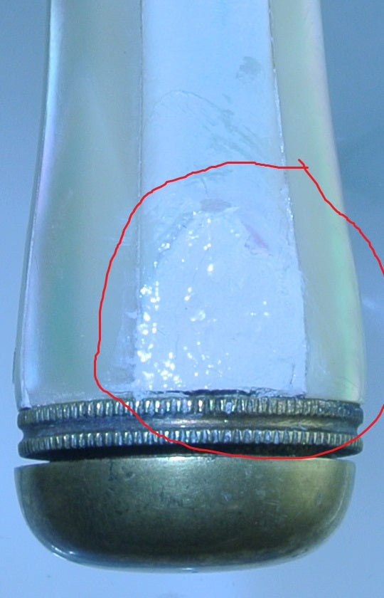 VINTAGE ABALONE IRIDESCENT TRIS PARIS FRANCE MOTHER OF PEARL MOP GOLD BRASS TRIM BRASS WATCH CLOCK GEAR EXTENDING HANDLE BINOCULARS OPERA GLASSES STARR WILDE STEAMPUNK FORTRESS