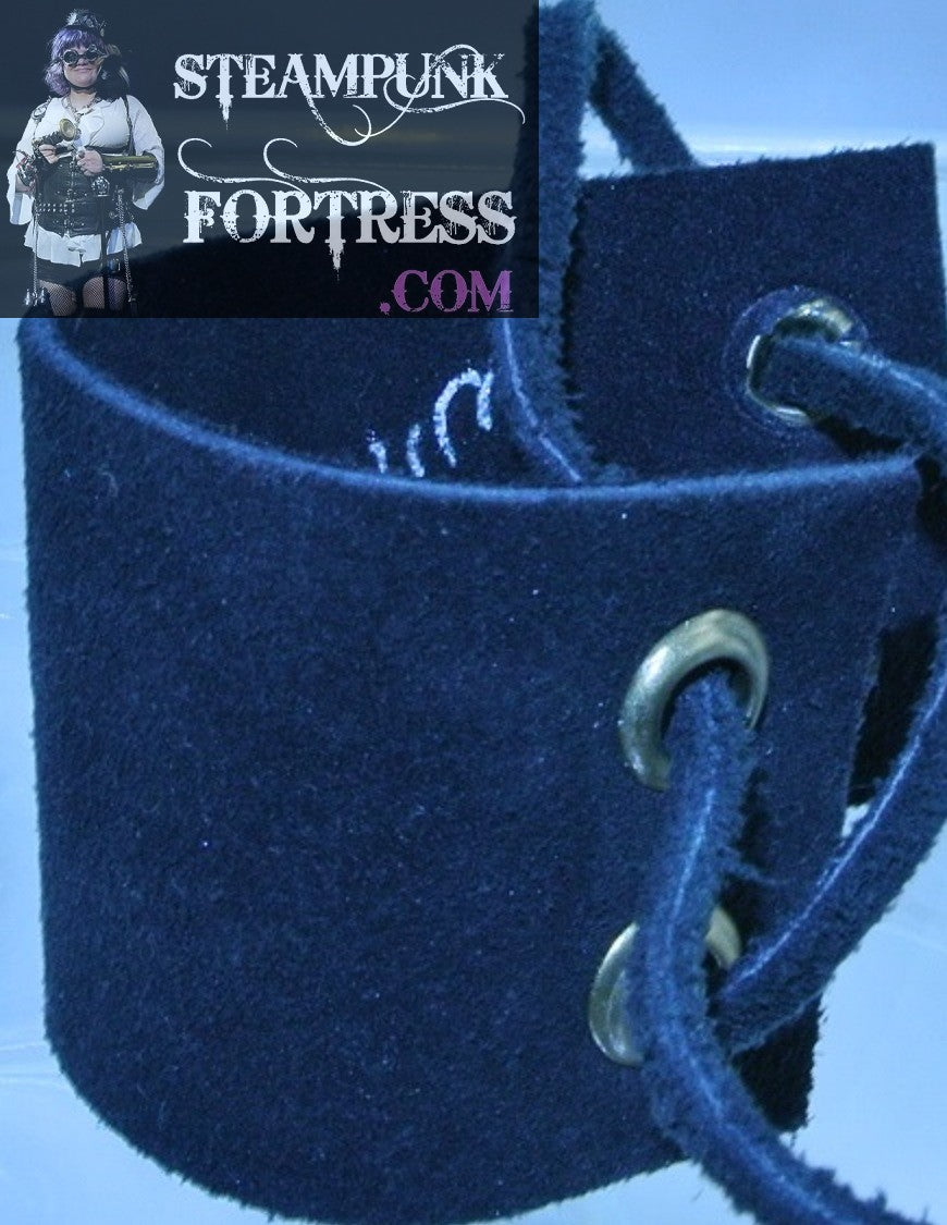 BLACK LEATHER STRAP BRASS EYELETS FOR SECURING ITEMS TO BELT STARR WILDE STEAMPUNK FORTRESS COSTUME COSPLAY HALLOWEEN