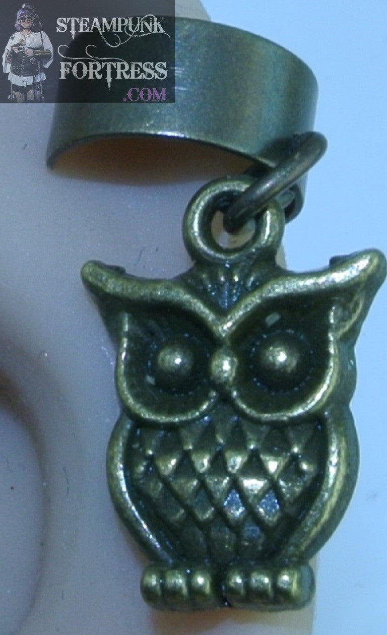 CUFF BRASS OWL HARRY POTTER COSPLAY COSTUME HALLOWEEN SMALL EAR CUFF NON PIERCED NON PIERCING STARR WILDE STEAMPUNK FORTRESS