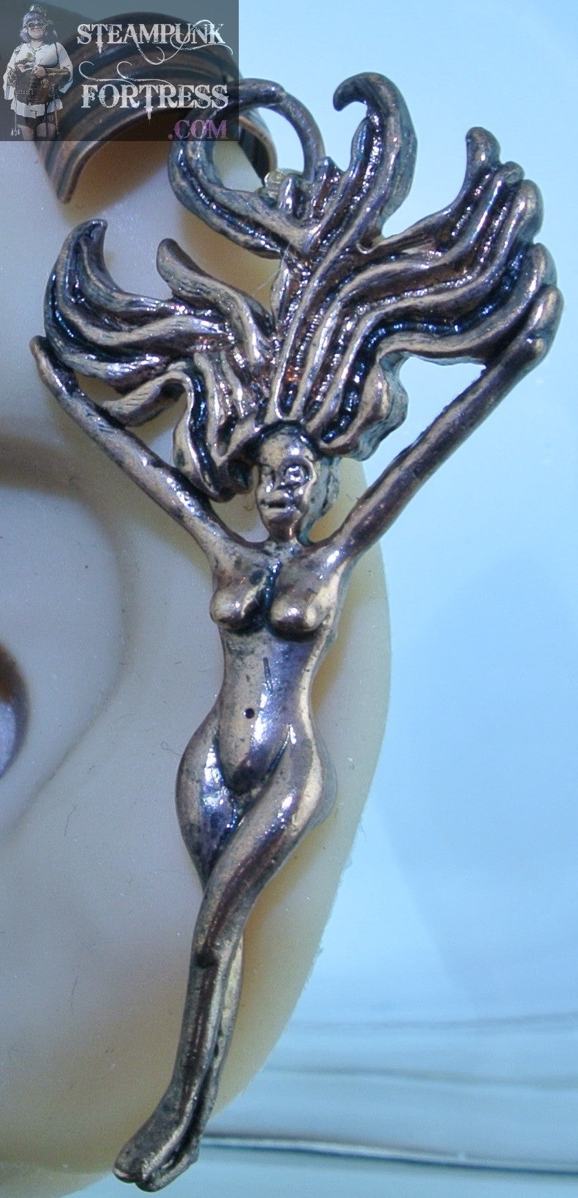 CUFF COPPER VENUS DESCENDING EAR CUFF NON PIERCED NON PIERCING STARR WILDE STEAMPUNK FORTRESS