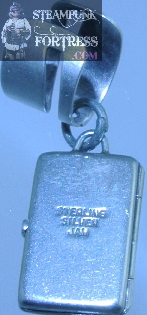 CUFF SILVER SPLIT LOCKET RECTANGLE STERLING SILVER SIGNED JAM JA MAIN BIRMINGHAM UK 1979 EAR CUFF NON PIERCED NON PIERCING STARR WILDE STEAMPUNK FORTRESS