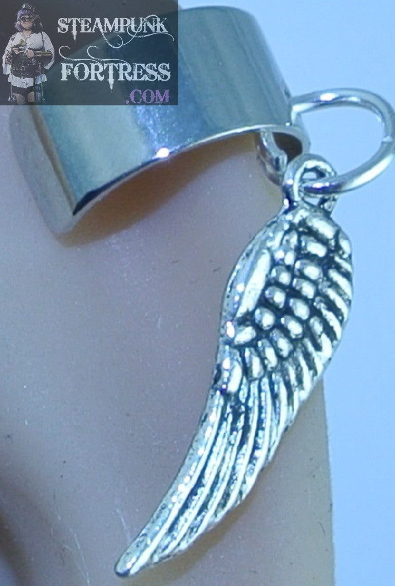 CUFF SILVER WING SMALL EAR CUFF FAIRY NON PIERCED NON PIERCING STARR WILDE STEAMPUNK FORTRESS