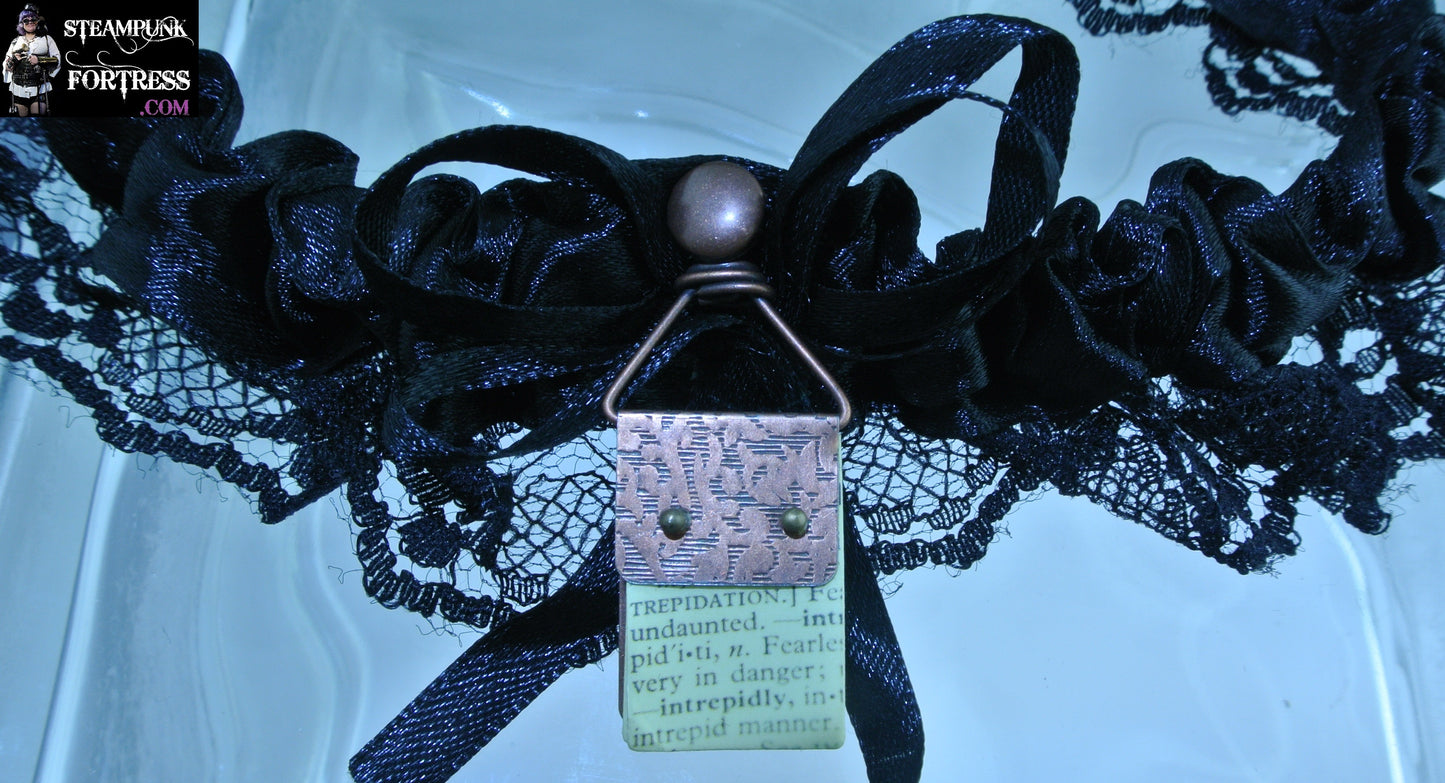 BLACK COPPER NOTEPAD NOTEBOOK BOOK WEDDING LITERARY AGENT AUTHOR GARTER STARR WILDE STEAMPUNK FORTRESS