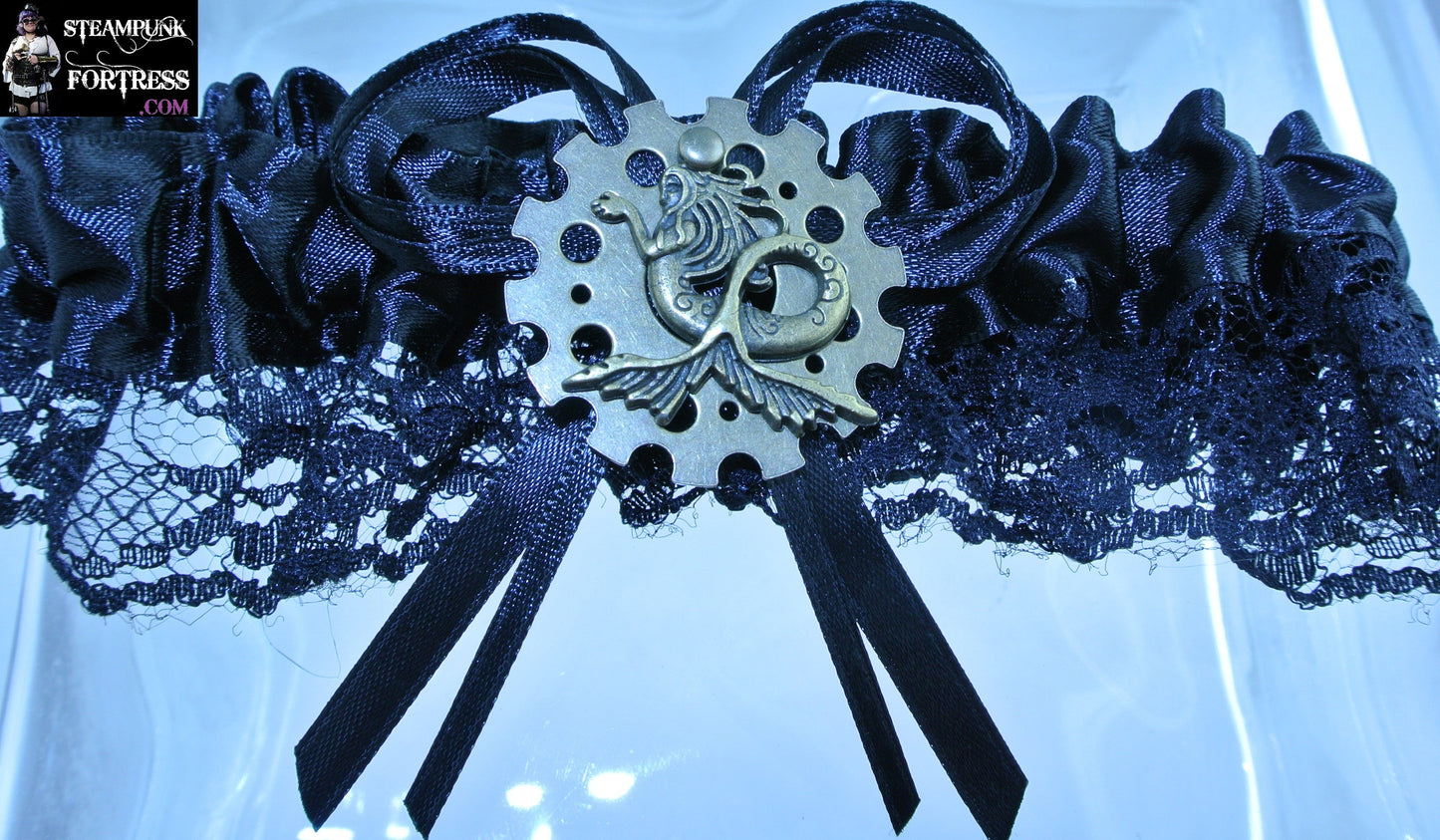 BLACK BRASS MERMAID BRASS XL WATCH CLOCK SPOKE GEAR GARTER SET AVAILABLE ARIEL AQUAMAN UNDER THE SEA COSPLAY COSTUME HALLOWEEN STARR WILDE STEAMPUNK FORTRESS DUPLICATE