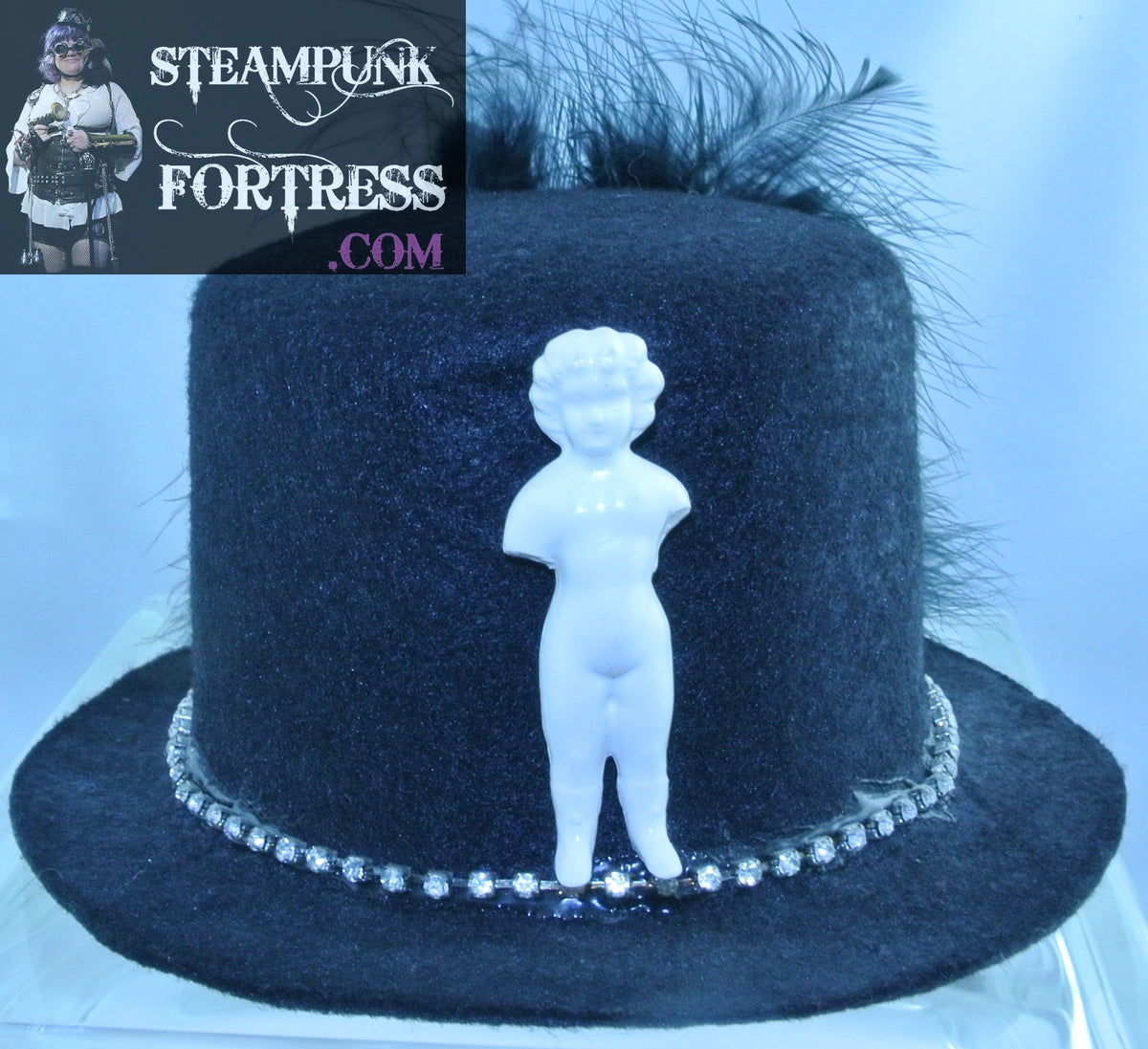 Steampunk Mini Purple Lace Top Hat