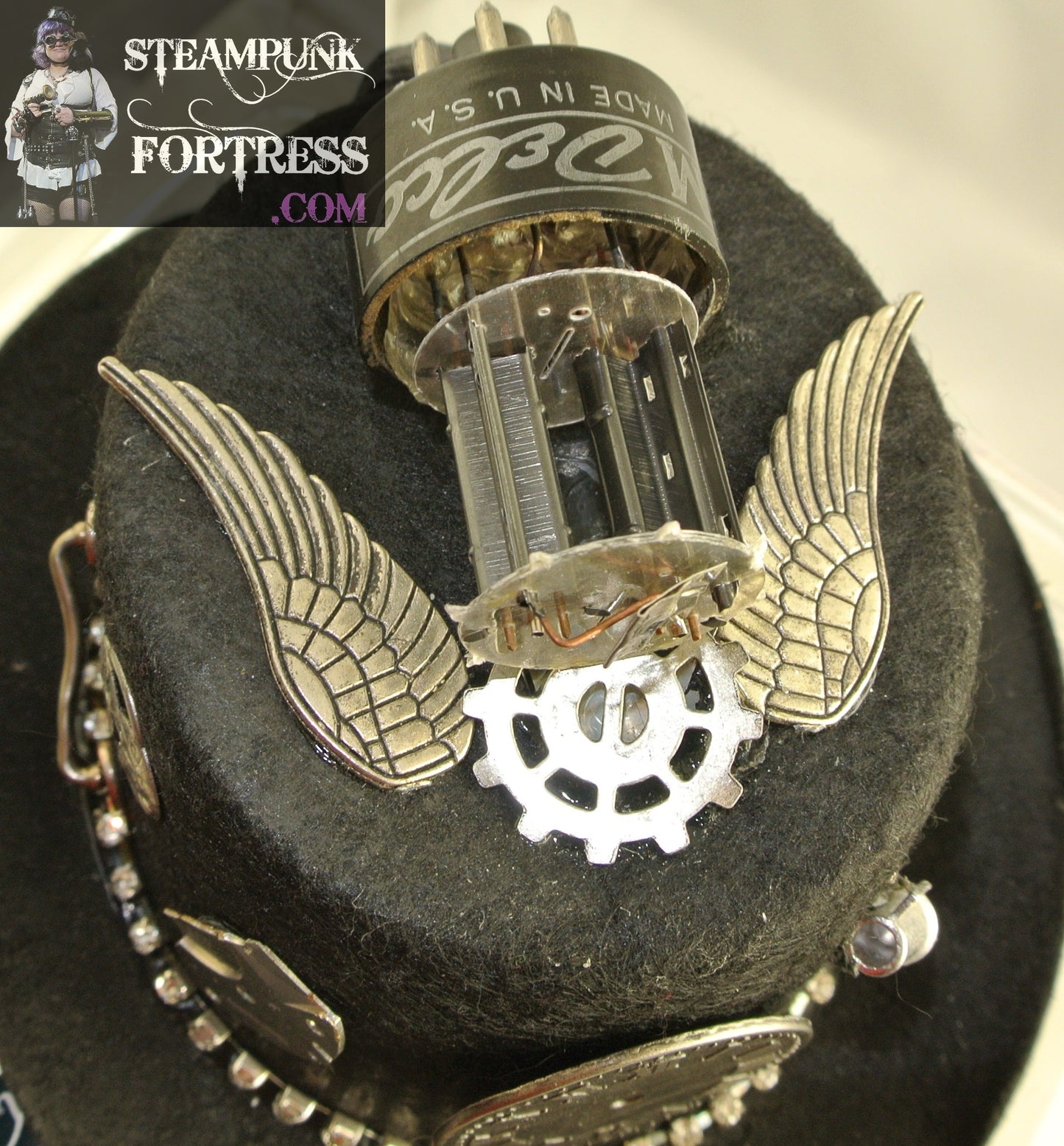 BLACK SILVER CLOCK WATCH DIAL FACE MUG ENJOY JOURNEY WORD BAND IRON KEYS 2 CHARMS HEART MOVEMENT ROCKET TUBE WINGS GEAR MEDIUM MINI TOP HAT STARR WILDE STEAMPUNK FORTRESS