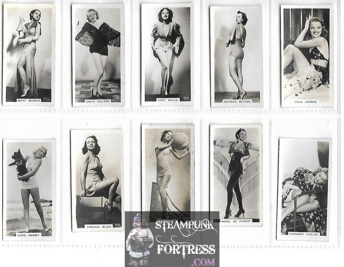 LOT OF 59 CARRERAS CIGARETTE CARDS HOLLYWOOD STARLETS HEDY LAMARR SONJA HENIE ANNABELLA