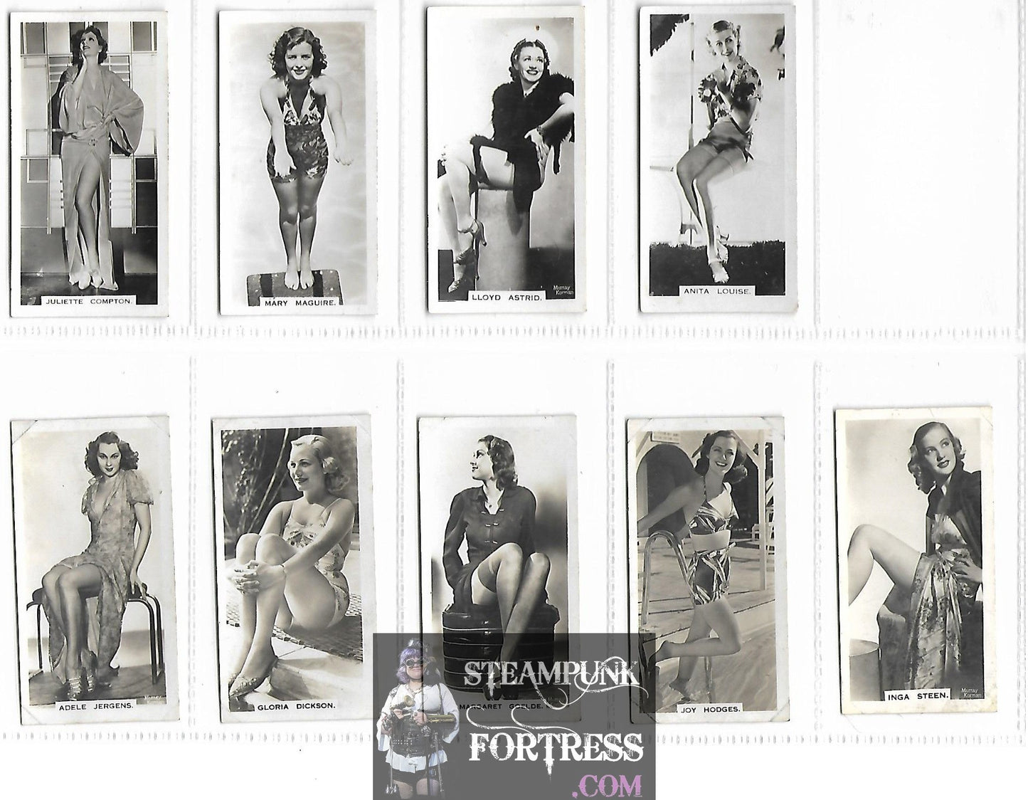 LOT OF 59 CARRERAS CIGARETTE CARDS HOLLYWOOD STARLETS HEDY LAMARR SONJA HENIE ANNABELLA