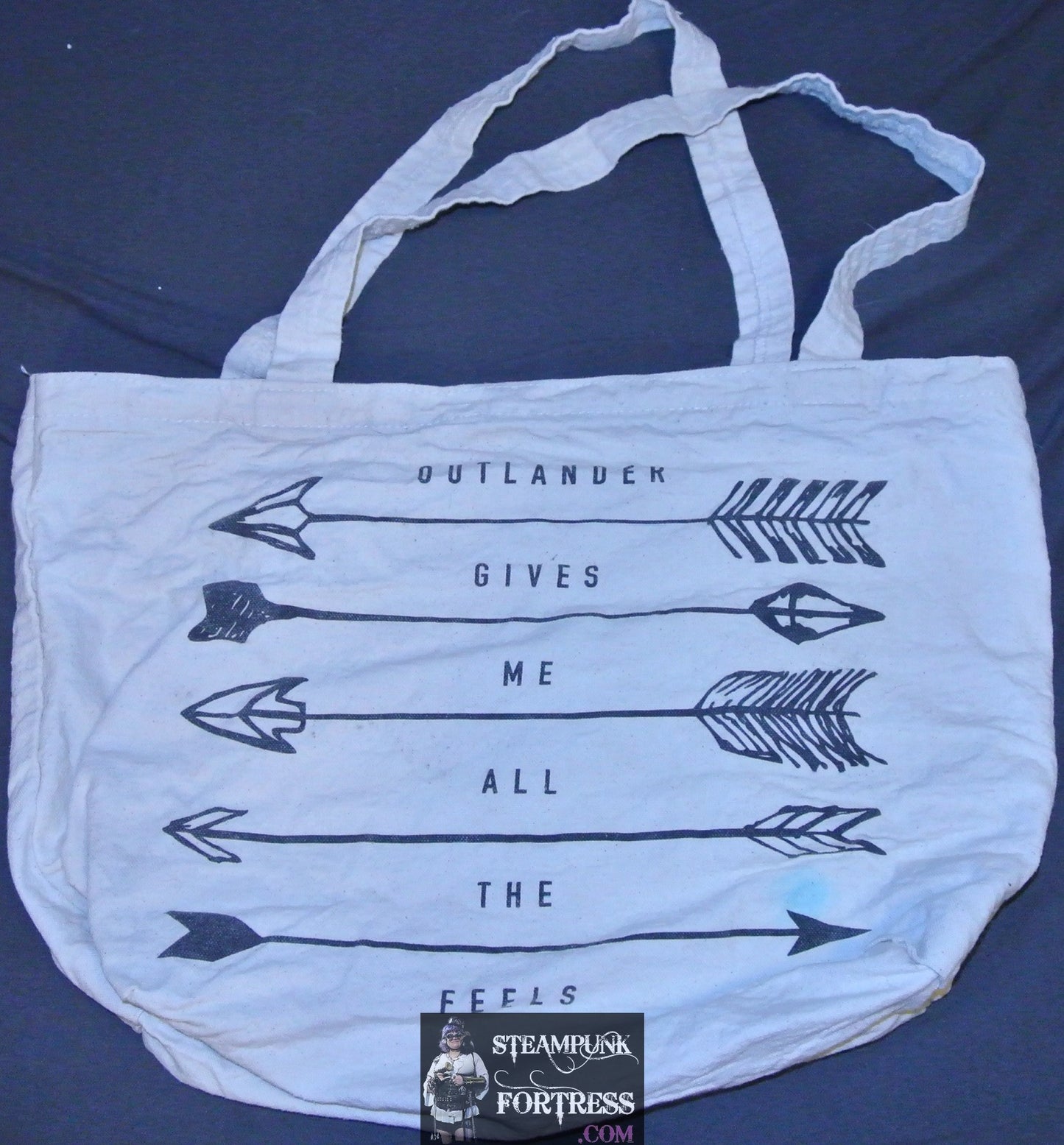 OUTLANDER SDCC SAN DIEGO COMIC CON TOTE BAG OUTLANDER GIVES ME ALL THE FEELS ARROWS