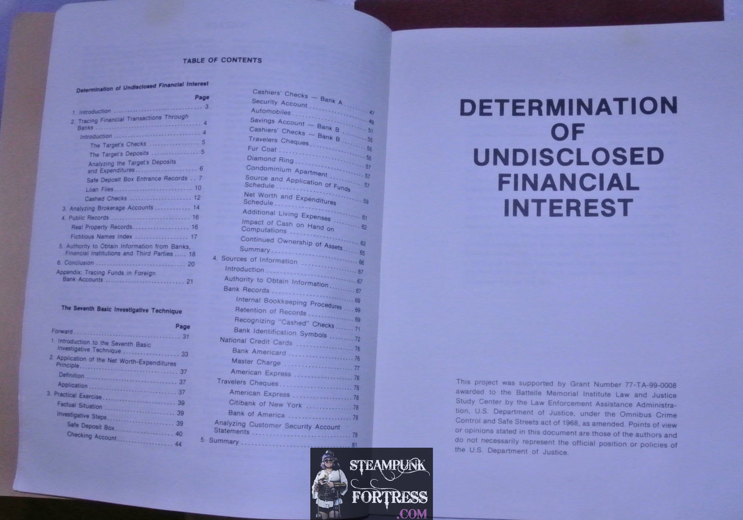 HOW TO DETERMINE UNDISCLOSED FINANCIAL INTERESTS A MANUAL FOR FINANCIAL INVESTIGATORS BOOK LOOMPANICS