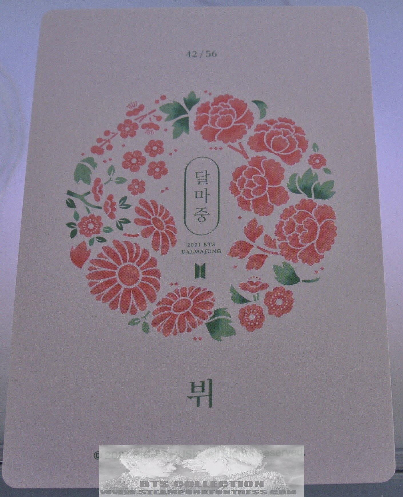 BTS V KIM TAEHYUNG TAE-HYUNG 2021 DALMAJUNG #42 PHOTOCARD PHOTO CARD NEW OFFICIAL MERCHANDISE