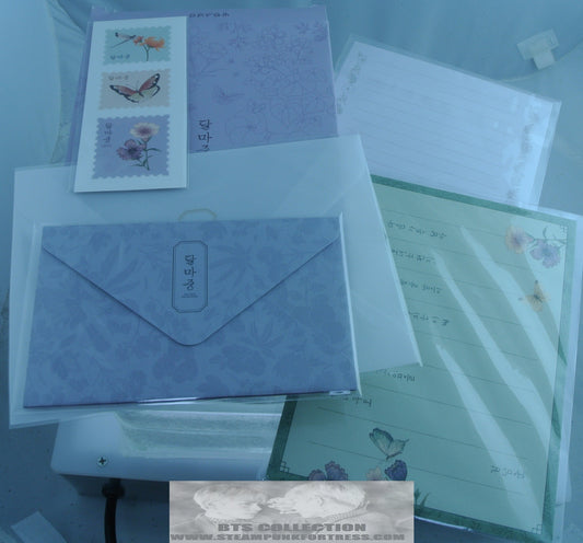 BTS DALMAJUNG 2023 LETTER SET STATIONERY ENVELOPES STAMPS JUNGKOOK V JIMIN RM J-HOPE SUGA JIN NEW OFFICIAL MERCHANDISE