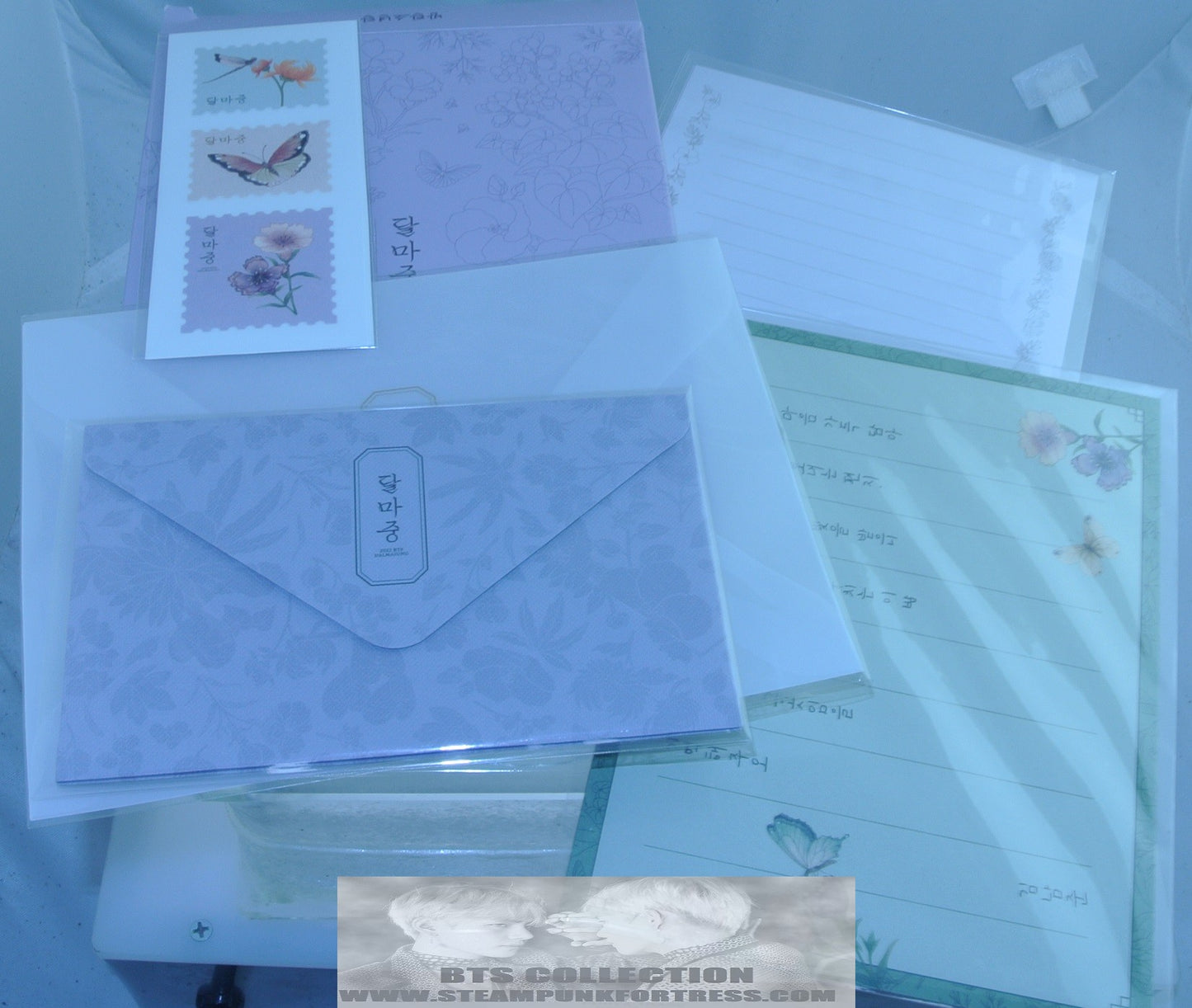 BTS DALMAJUNG 2023 LETTER SET STATIONERY ENVELOPES STAMPS JUNGKOOK V JIMIN RM J-HOPE SUGA JIN NEW OFFICIAL MERCHANDISE