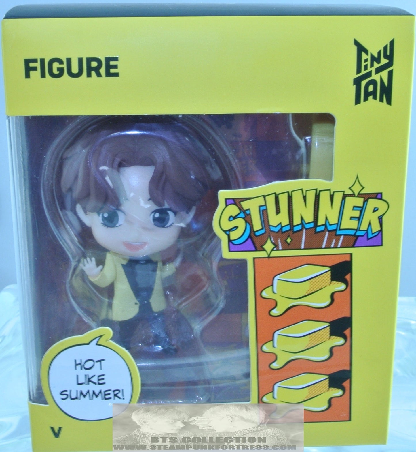 BTS FIGURE TINY TAN BUTTER V KIM TAEHYUNG NEW SEALED IN BOX OFFICIAL MERCHANDISE