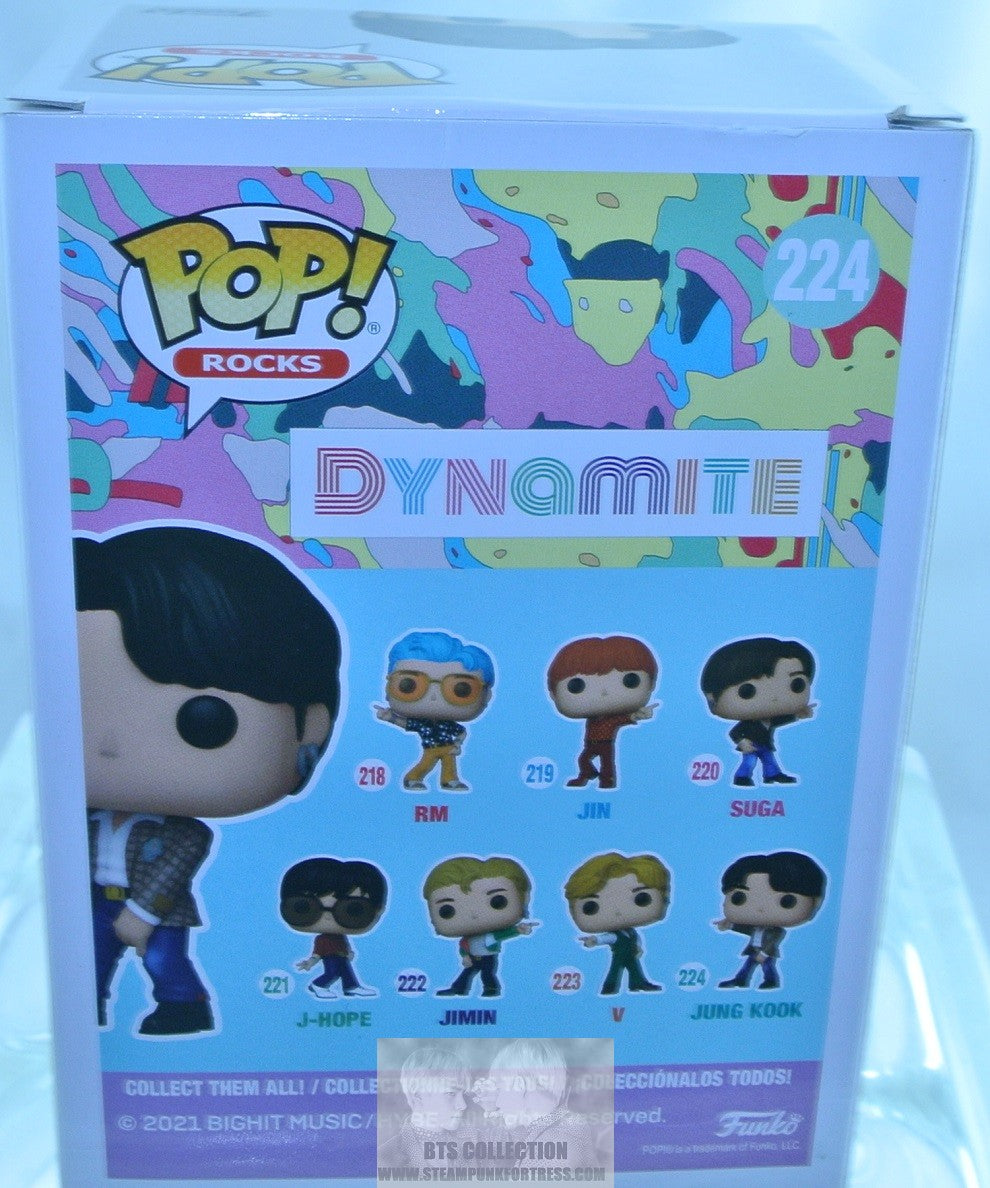 BTS FIGURE FUNKO POP ROCKS DYNAMITE JEON JUNGKOOK #224 NEW SEALED IN BOX OFFICIAL MERCHANDISE