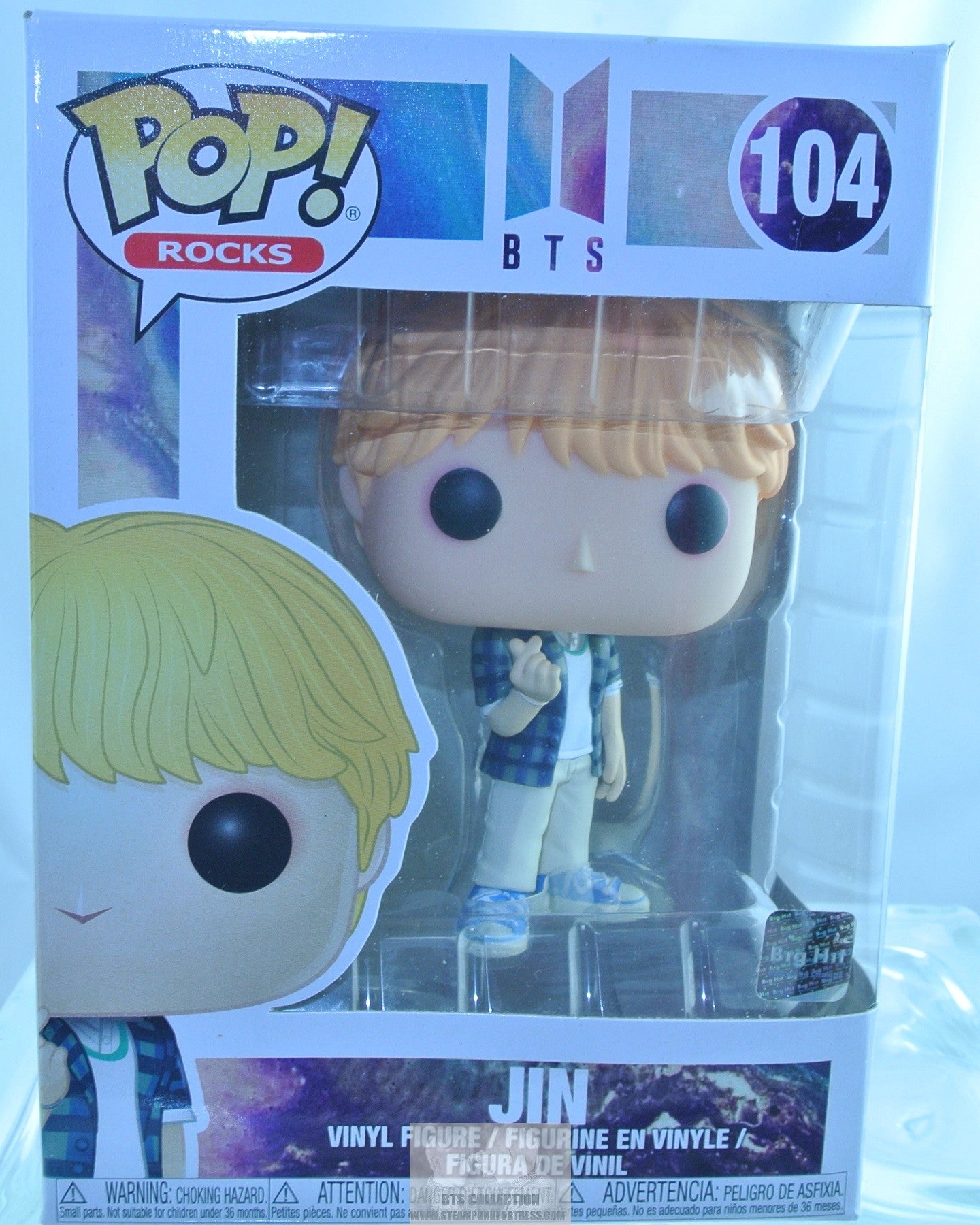 BTS FIGURE FUNKO POP ROCKS JIN KIM SEOKJIN IDOL #104 NEW SEALED IN BOX OFFICIAL MERCHANDISE