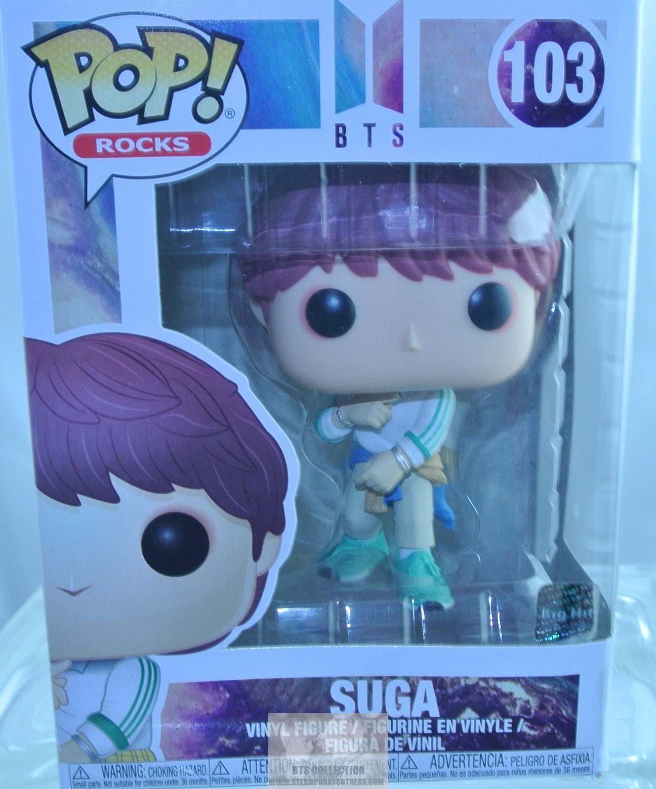 BTS FIGURE FUNKO POP ROCKS IDOL SUGA MIN YOONGI NEW IN BOX #103 OFFICIAL MERCHANDISE