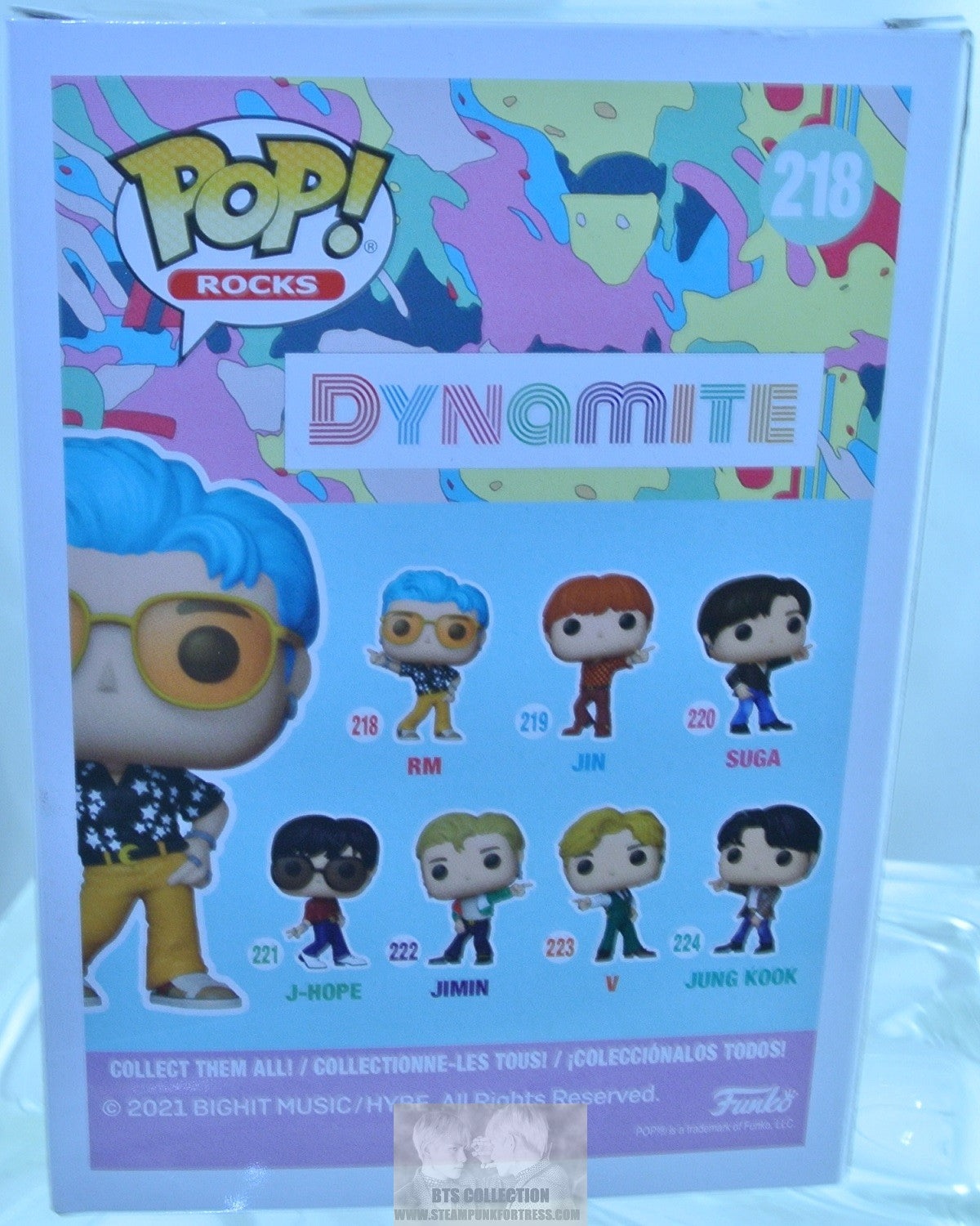 BTS FIGURE FUNKO POP ROCKS RM KIM NAMJOON DYNAMITE #218 NEW SEALED IN BOX OFFICIAL MERCHANDISE