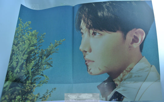 BTS J-HOPE JUNG HOSEOK FOLDED POSTER SIDE COLOR 20.25" X 14.5" HYBE INSIGHT LIMITED EDITION OFFICIAL MERCHANDISE