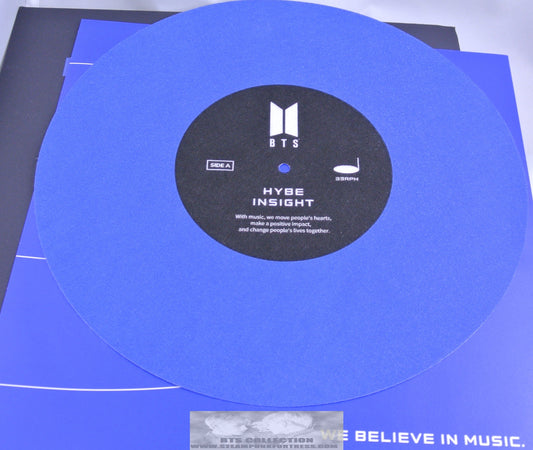BTS HYBE INSIGHT BLUE RECORD PLAYER PROTECTIVE COVER ALBUM HOLDER