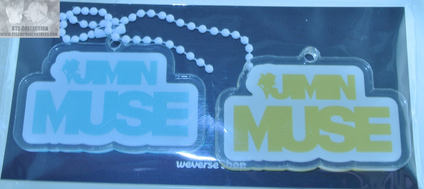 BTS KEYCHAIN KEYRING PARK JIMIN MUSE SET OF 2 ACRYLIC PRE-ORDER BENEFIT NEW OFFICIAL WEVERSE