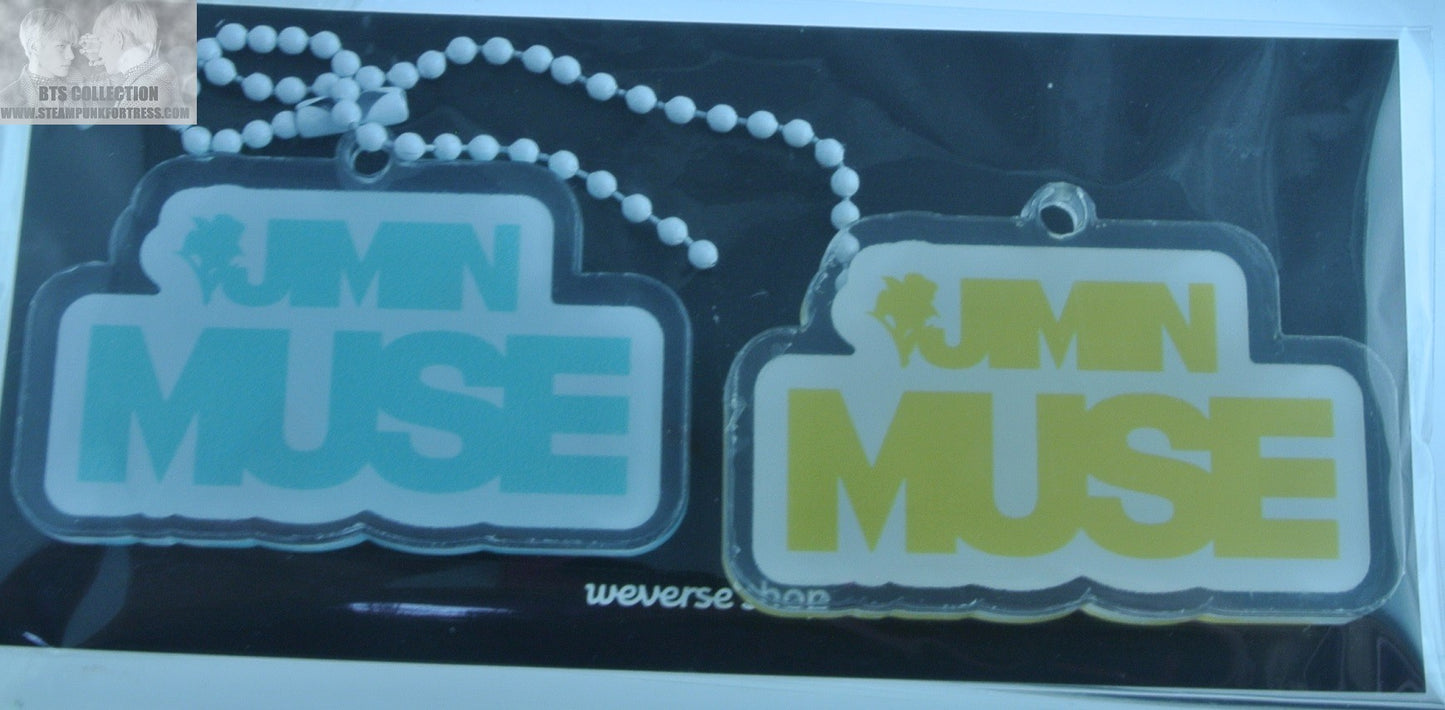 BTS KEYCHAIN KEYRING PARK JIMIN MUSE SET OF 2 ACRYLIC PRE-ORDER BENEFIT NEW OFFICIAL WEVERSE