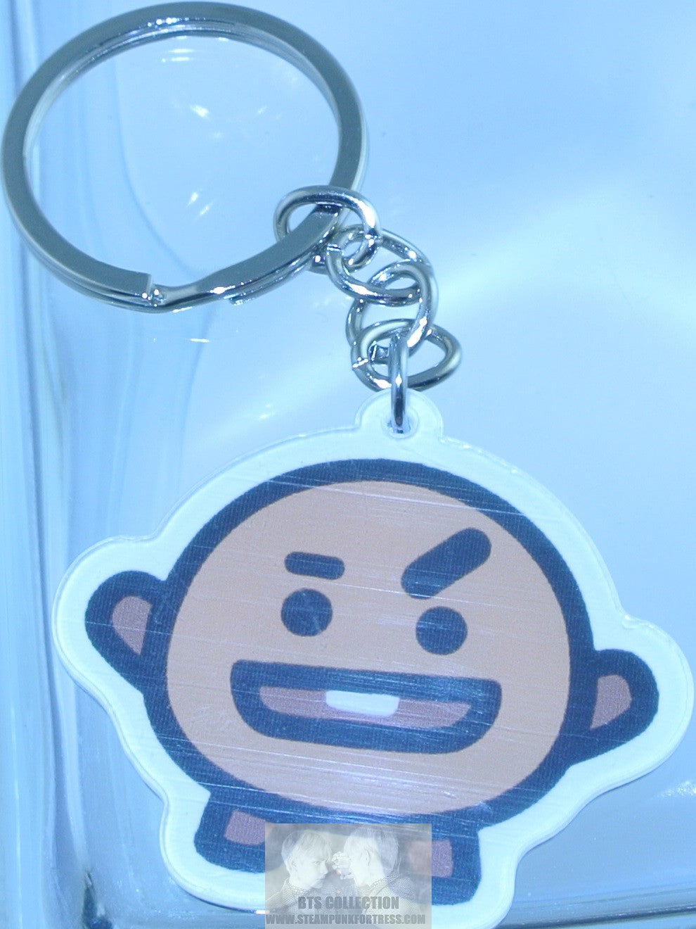 BTS KEYCHAIN ACRYLIC BT21 SHOOKY SUGA MIN YOONGI 2 SIDED KEYRING KEY RING CHAIN