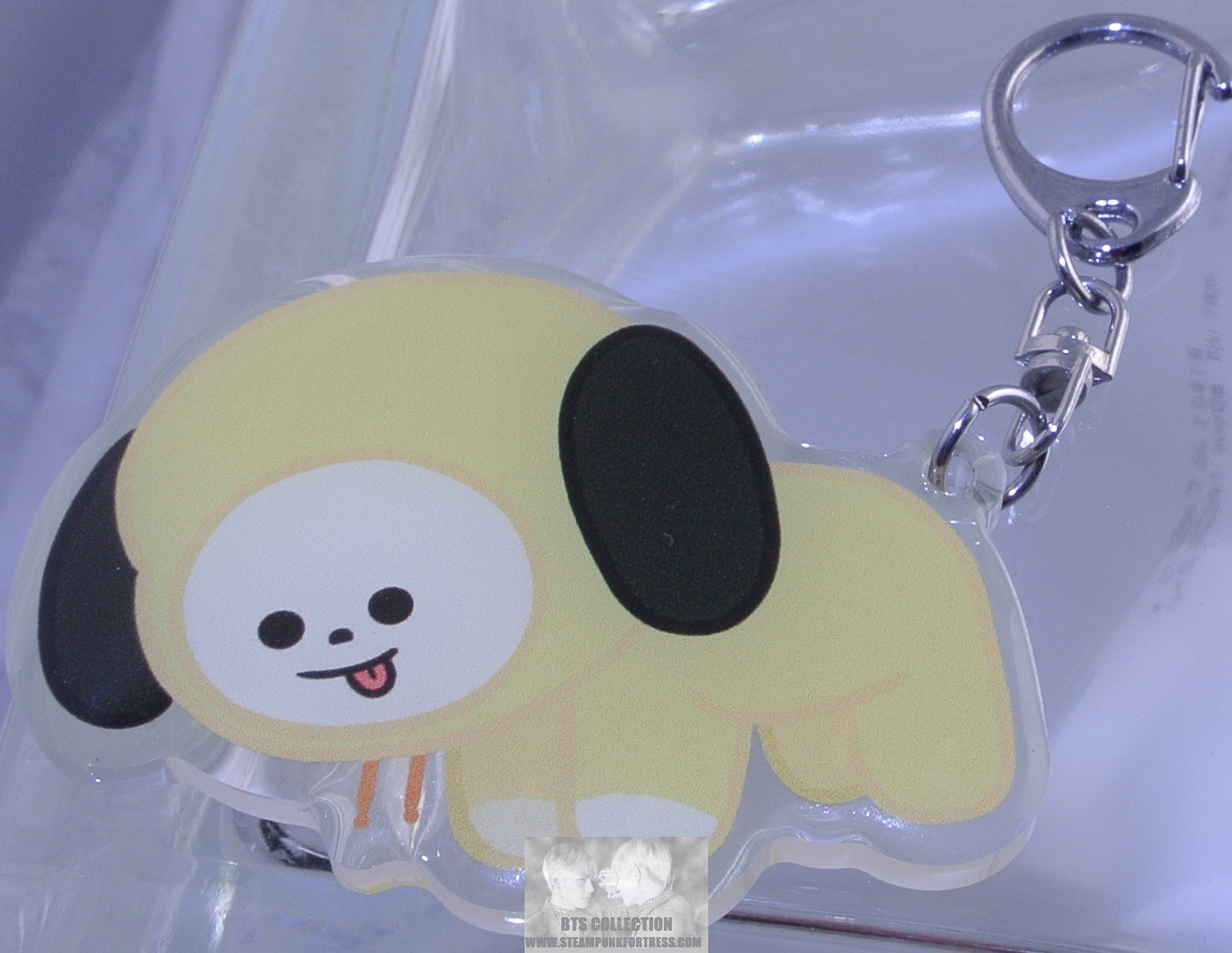 BTS BT21 CHIMMY PARK JIMIN CLIP ACRYLIC KEYCHAIN KEY CHAIN KEYRING RING- MASS PRODUCED