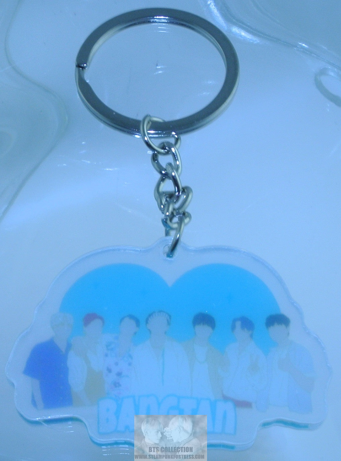 BTS KEYCHAIN ACRYLIC GROUP BANGTAN BLUE KEYRING JUNGKOOK V JIMIN RM J-HOPE SUGA JIN KEY CHAIN RING- MASS PRODUCED