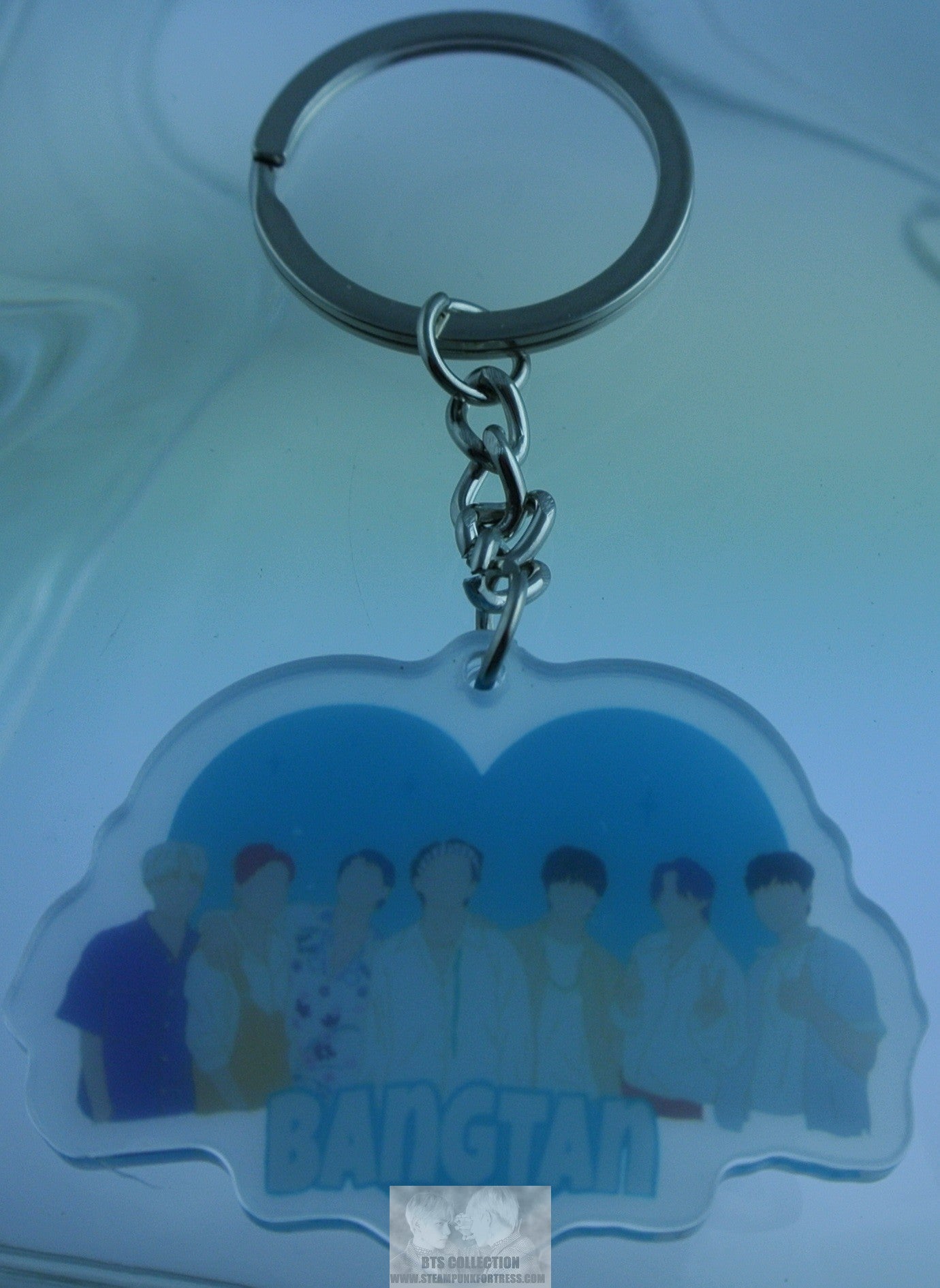 BTS KEYCHAIN ACRYLIC GROUP BANGTAN BLUE KEYRING JUNGKOOK V JIMIN RM J-HOPE SUGA JIN KEY CHAIN RING- MASS PRODUCED