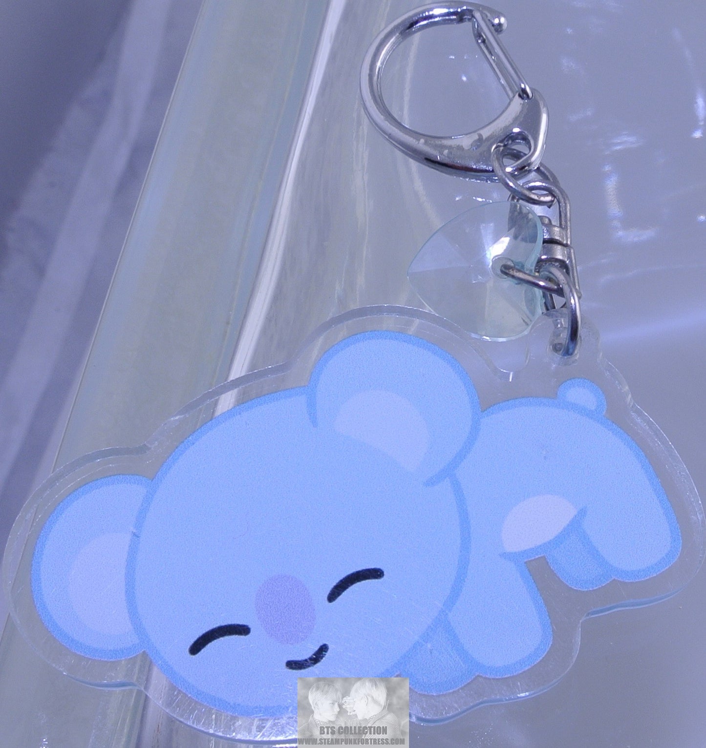 BTS BT21 KOYA RM KIM NAMJOON CLIP ACRYLIC KEYCHAIN KEY CHAIN KEYRING RING- MASS PRODUCED