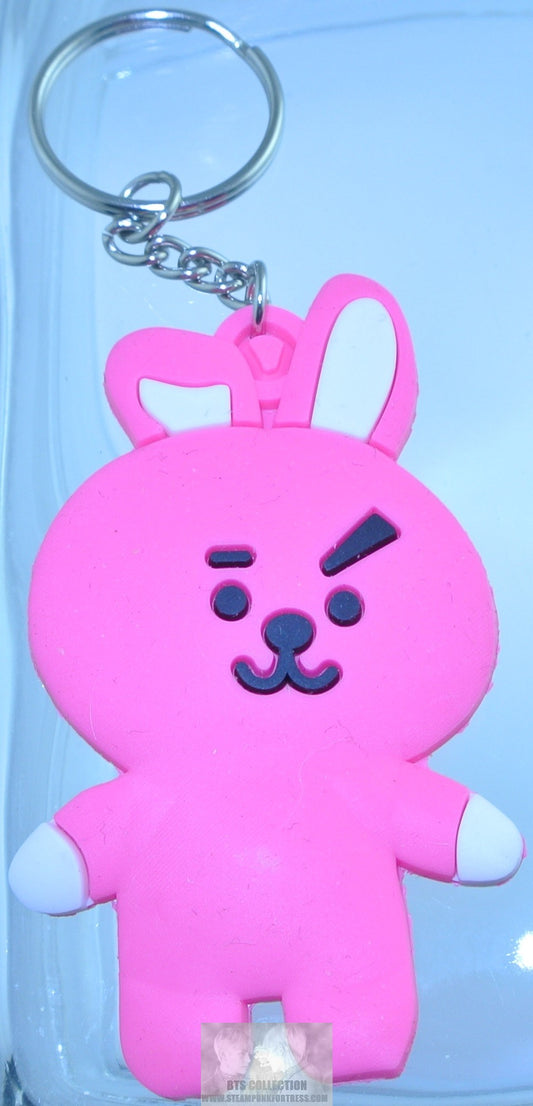 BTS KEYCHAIN BT21 COOKY JEON JUNGKOOK OFFICIAL SILICONE KEYRING KEY RING CHAIN