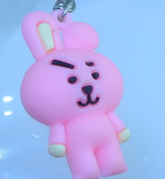 BTS KEYCHAIN BT21 COOKY JEON JUNGKOOK STRAP & CLASP KEYRING KEY RING CHAIN