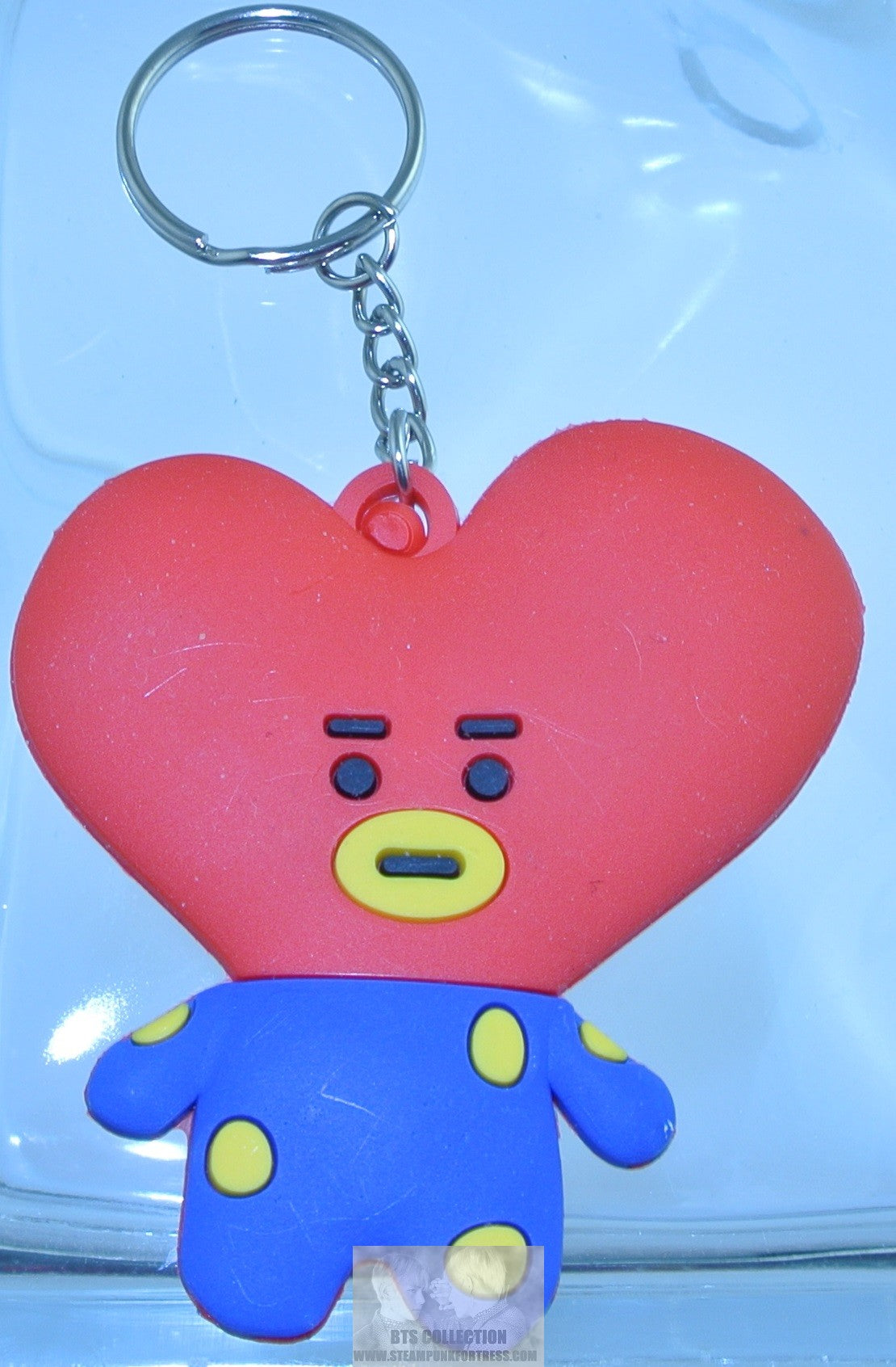 BTS KEYCHAIN BT21 TATA V KIM TAEHYUNG 2D FLAT KEY CHAIN KEYRING RING