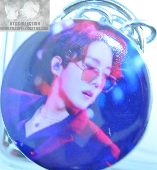 BTS BUTTON KEYCHAIN KEYRING JUNG HOSEOK J-HOPE HOBI JHOPE PURPLE SUIT KEY CHAIN RING