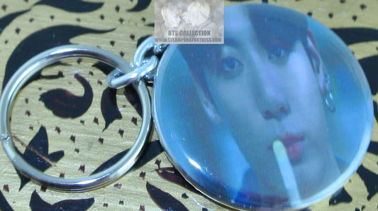 BTS BUTTON KEYCHAIN JEON JUNGKOOK PERMISSION TO DANCE PTD VCR POOL KEYRING KEY CHAIN RING