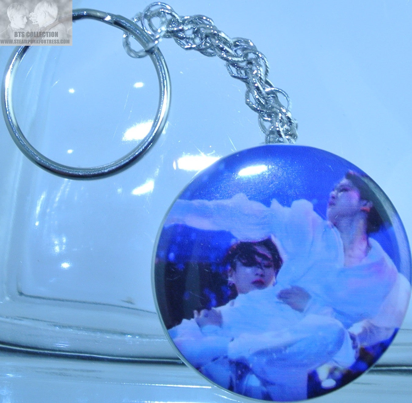 BTS BUTTON KEYCHAIN KEYRING JEON JUNGKOOK PARK JIMIN BLACK SWAN WHITE PERFORMANCE KEY CHAIN RING