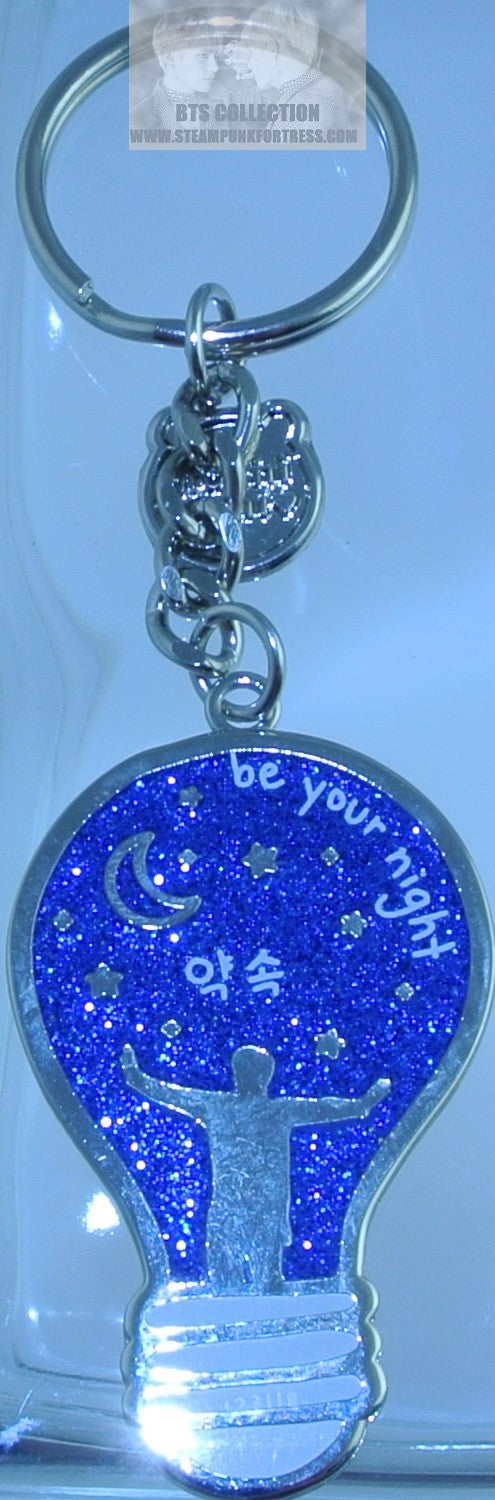 BTS KEYCHAIN KEYRING ENAMEL PARK JIMIN 2 SIDED PROMISE LIGHTBULB LYRICS KEY CHAIN RING